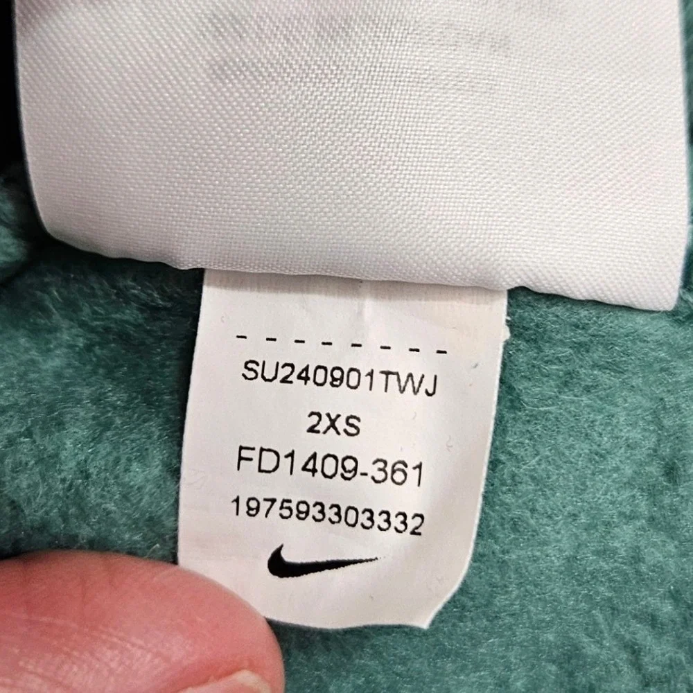 Nike Phoenix Fleece High Waisted Shorts Green Womens XXS Gym‎ Workout Running